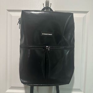 Rare Black w/Black Zippers Holy Grail Freitag F49 Fringe Backpack Used Only Once